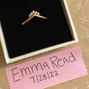 Pandora Rose Gold Tiara Wishbone Ring
